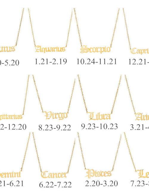 Load image into Gallery viewer, Star Sign Necklace
